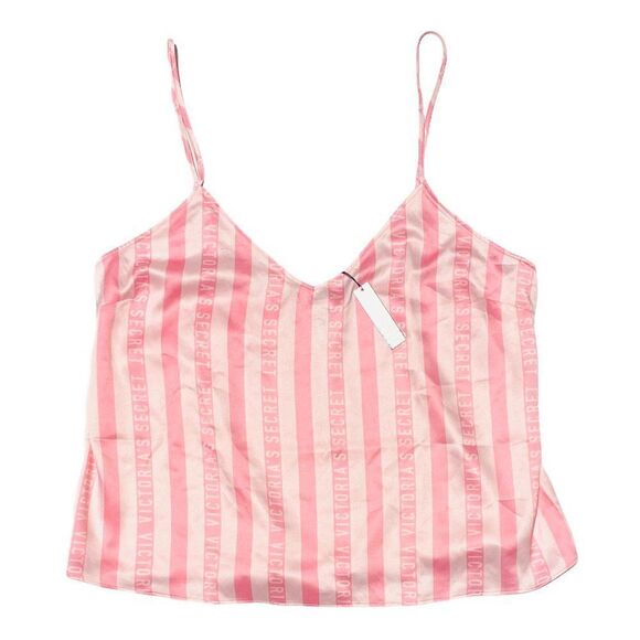 Victoria Secret Pink Striped Satin Cami - Picture 2 of 3